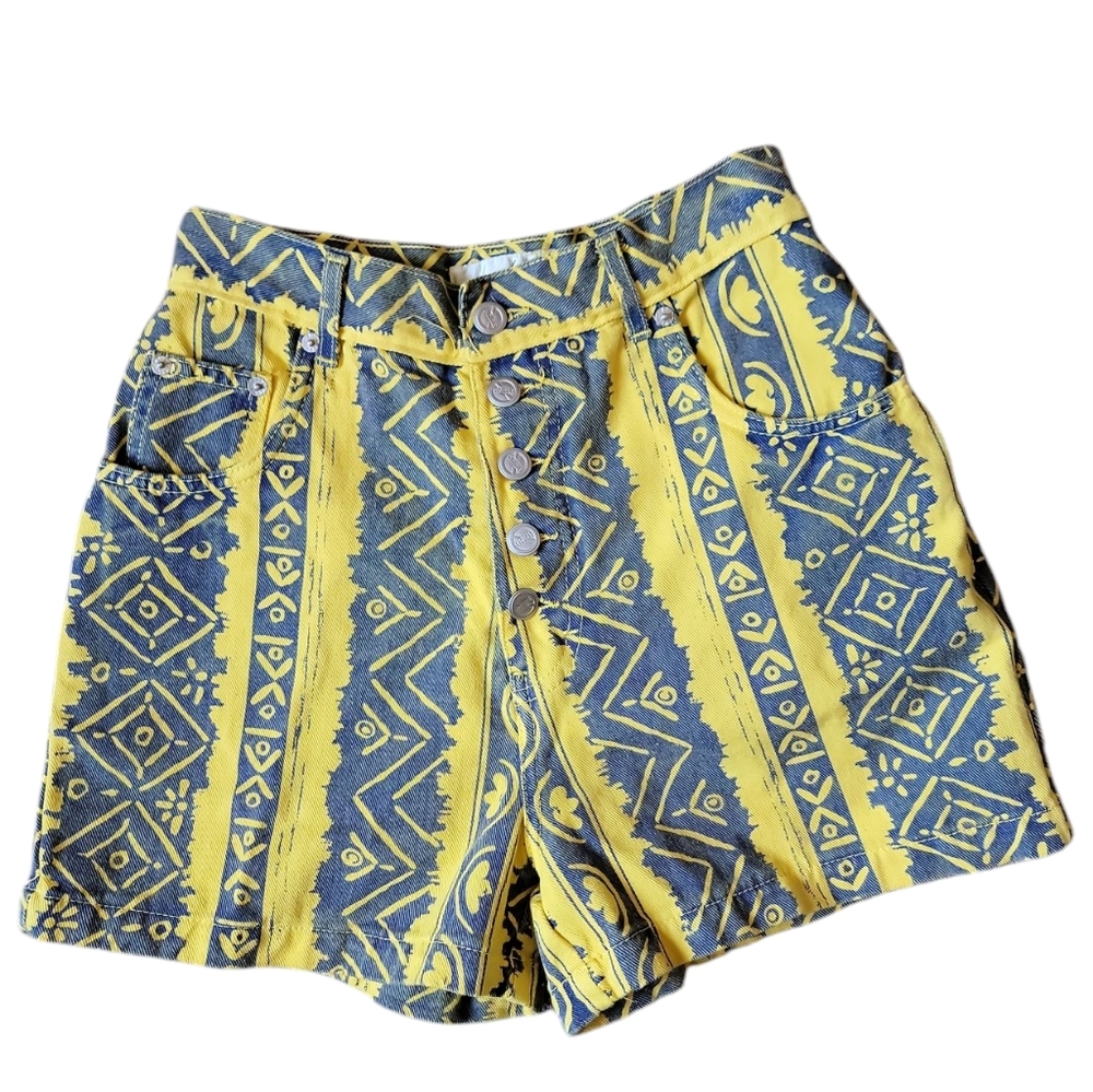 Vintage No Excuses 80s Retro Tribal Streetwear Rare Womens Shorts 24
